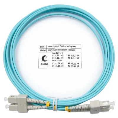 Патч-корд оптический duplex 3м SC-SC 50/125MM OM3 LSZH