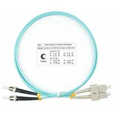Патч-корд оптический duplex 1м SC-ST 50/125MM OM3 LSZH