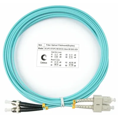 Патч-корд оптический duplex 3м SC-ST 50/125MM OM3 LSZH