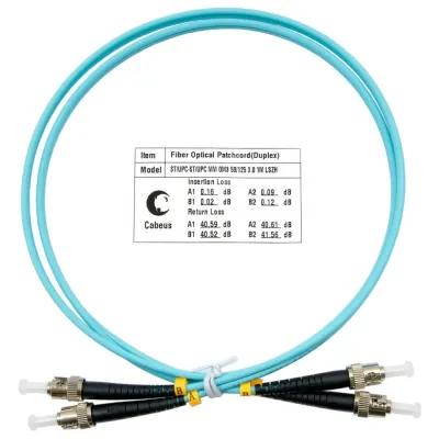 Патч-корд оптический duplex 1м ST-ST 50/125MM OM3 LSZH