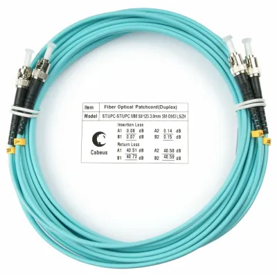 Патч-корд оптический duplex 25м ST-ST 50/125MM OM3 LSZH