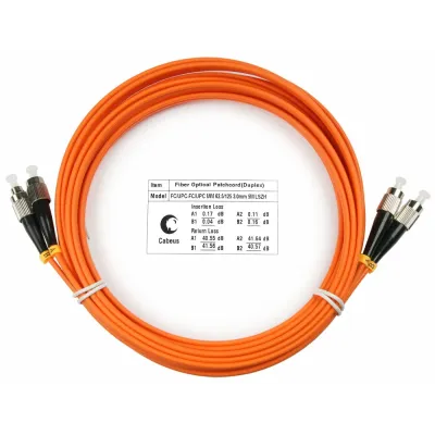 Патч-корд оптический duplex 10м FC-FC 62,5/125MM LSZH