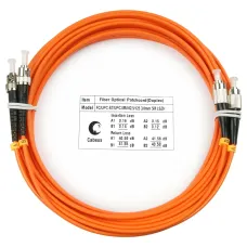 Патч-корд оптический duplex 5м FC-ST 62,5/125MM LSZH