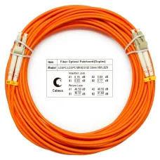 Патч-корд оптический duplex 20м LC-LC 62,5/125MM LSZH