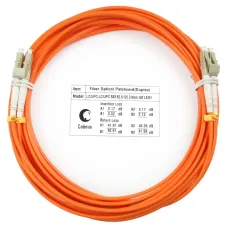 Патч-корд оптический duplex 7м LC-LC 62,5/125MM LSZH