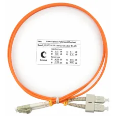 Патч-корд оптический duplex 1м LC-SC 62,5/125MM LSZH