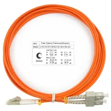 Патч-корд оптический duplex 3м LC-SC 62,5/125MM LSZH
