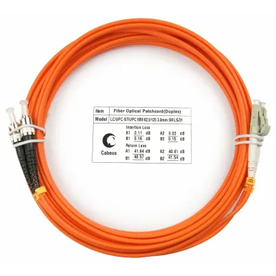 Патч-корд оптический duplex 7м LC-ST 62,5/125MM LSZH