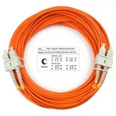 Патч-корд оптический duplex 10м SC-SC 62,5/125MM LSZH