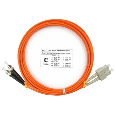 Патч-корд оптический duplex 3м SC-ST 62,5/125MM LSZH