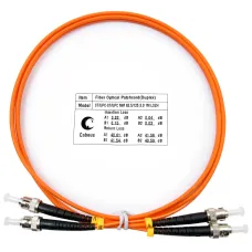 Патч-корд оптический duplex 1м ST-ST 62,5/125MM LSZH