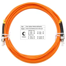 Патч-корд оптический duplex 7м ST-ST 62,5/125MM LSZH