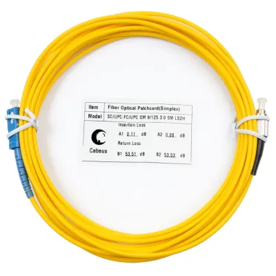 Патч-корд оптический simplex 7м SC-FC 9/125 sm LSZH