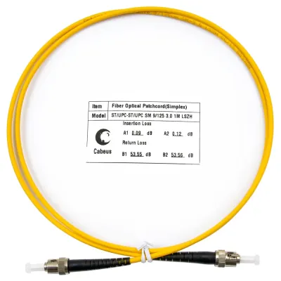 Патч-корд оптический simplex 1м ST-ST 9/125 sm LSZH