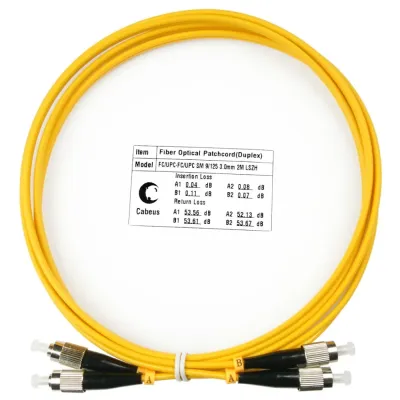 Патч-корд оптический duplex 2м FC-FC 9/125 sm LSZH