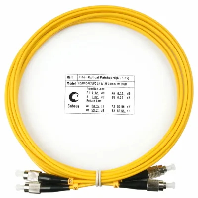 Патч-корд оптический duplex 3м FC-FC 9/125 sm LSZH