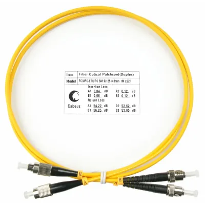 Патч-корд оптический duplex 1 м FC-ST 9/125 sm LSZH