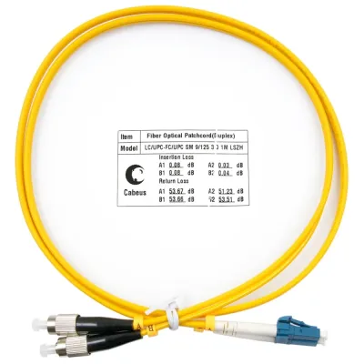 Патч-корд оптический duplex 1м LC-FC 9/125 sm LSZH