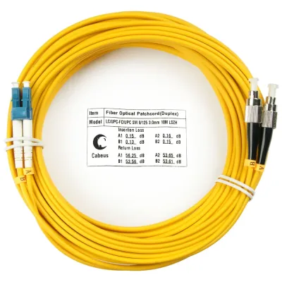 Патч-корд оптический duplex 10м LC-FC 9/125 sm LSZH