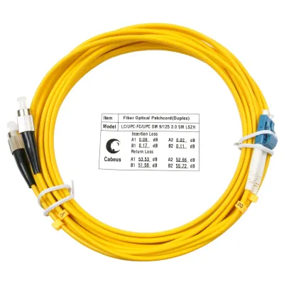 Патч-корд оптический duplex 5м LC-FC 9/125 sm LSZH