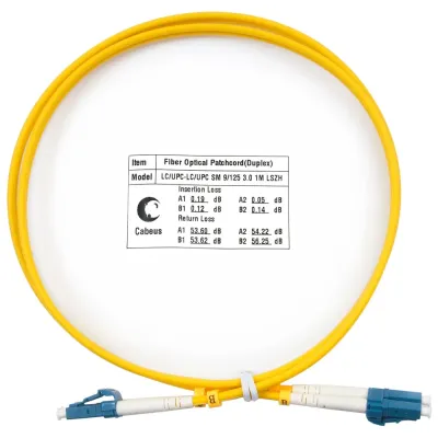 Патч-корд оптический duplex 1м LC-LC 9/125 sm LSZH