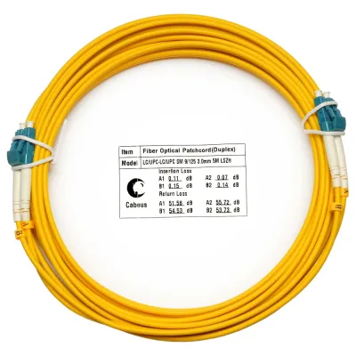 Патч-корд оптический duplex 5м LC-LC 9/125 sm LSZH