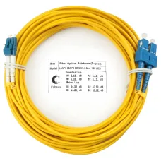 Патч-корд оптический duplex 20м LC-SC 9/125 sm LSZH