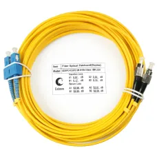 Патч-корд оптический duplex 15м SC-FC 9/125 sm LSZH