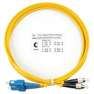 Патч-корд оптический duplex 2м SC-FC 9/125 sm LSZH