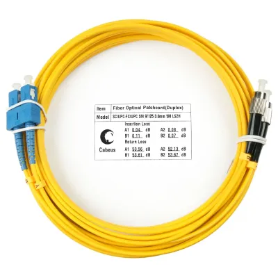 Патч-корд оптический duplex 5м SC-FC 9/125 sm LSZH