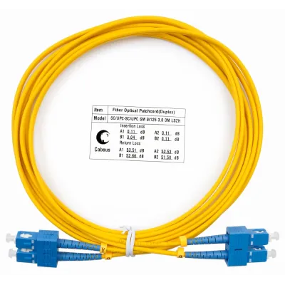 Патч-корд оптический duplex 3м SC-SC 9/125 sm LSZH