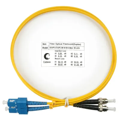 Патч-корд оптический duplex 1,5м SC-ST 9/125 sm LSZH