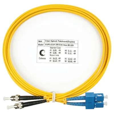Патч-корд оптический duplex 2м SC-ST 9/125 sm LSZH