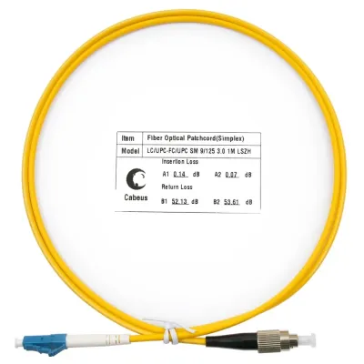 Патч-корд оптический simplex 1м LC-FC 9/125 sm LSZH