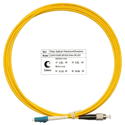 Патч-корд оптический simplex 2м LC-FC 9/125 sm LSZH