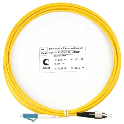 Патч-корд оптический simplex 3м LC-FC 9/125 sm LSZH