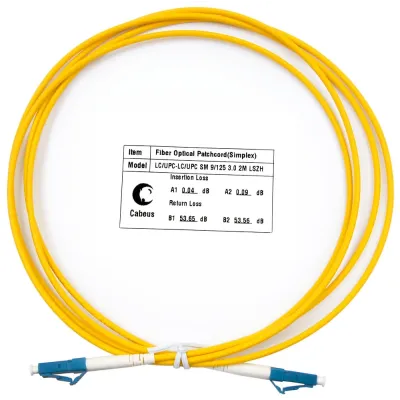 Патч-корд оптический simplex 2м LC-LC 9/125 sm LSZH