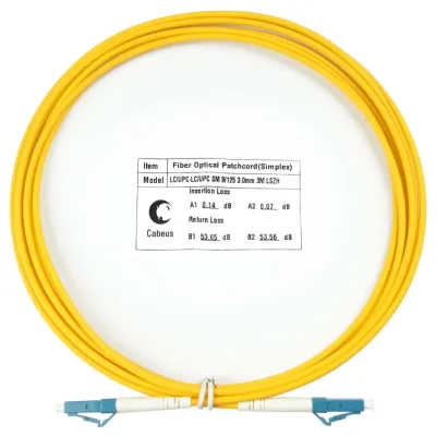 Патч-корд оптический simplex 3м LC-LC 9/125 sm LSZH