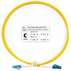 Патч-корд оптический simplex 1,5м LC-LC 9/125 sm LSZH