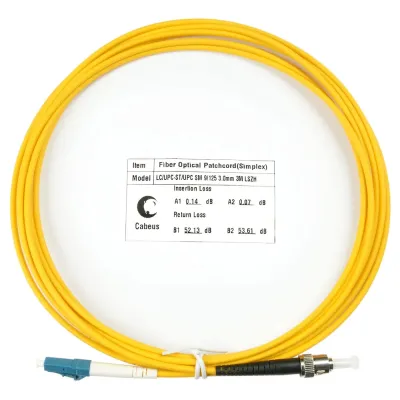 Патч-корд оптический simplex 3м LC-ST 9/125 sm LSZH