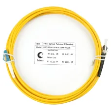 Патч-корд оптический simplex 15м LC-ST 9/125 sm LSZH