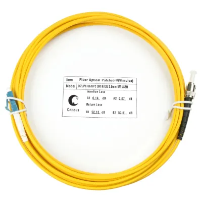 Патч-корд оптический simplex 15м LC-ST 9/125 sm LSZH