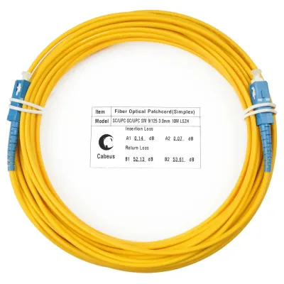 Патч-корд оптический simplex SC-SC 9/125 sm 20м LSZH