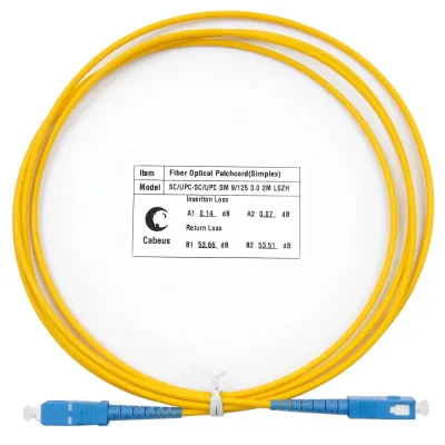 Патч-корд оптический simplex 2м SC-SC 9/125 sm LSZH