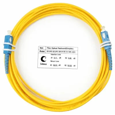 Патч-корд оптический simplex 7м SC-SC 9/125 sm LSZH
