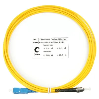 Патч-корд оптический simplex 3м SC-ST 9/125 sm LSZH