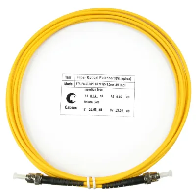 Патч-корд оптический simplex 3м ST-ST 9/125 sm LSZH