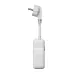 Сетевой фильтр компакт 10А 2500Вт 3 гнезда, выкл, 10 см ПВС 3х1мм2 2USB+ 1USBC Белый