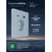 Розетка С/У с ЗК и зар.устр.USB А+С 20Вт (250В, 16А, защит.шторки), Стальное небо , Systeme Infinity