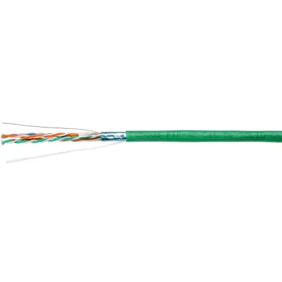 Витая пара F/UTP Cat 5e 4 пары 24 AWG solid нг(А)-LSLTx зеленый305м
